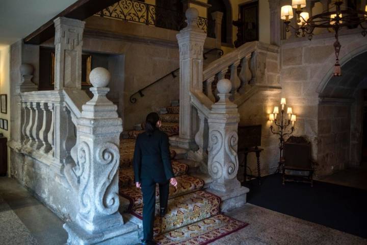 Parador de Pontevedra: escalera