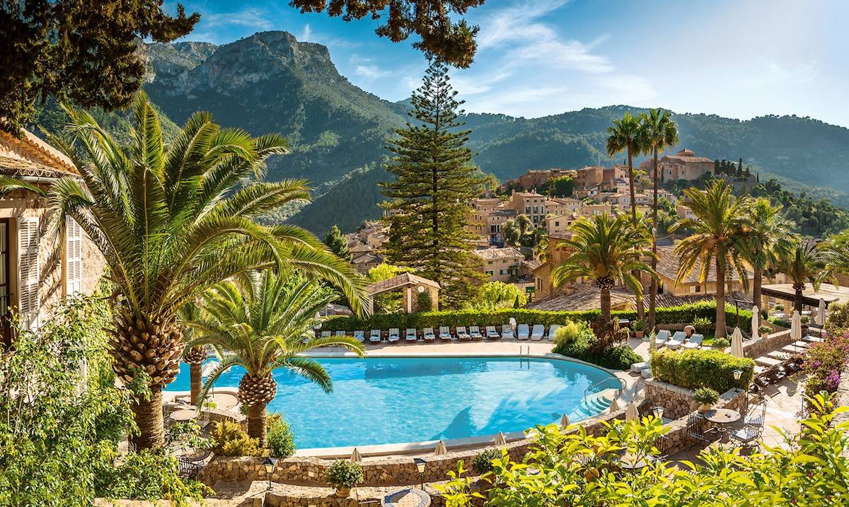 Jardines del hotel La Residencia.