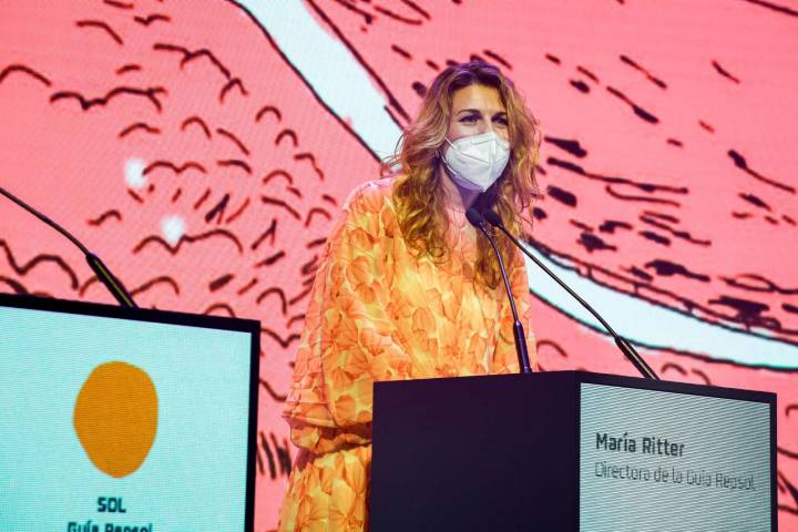 María Ritter, directora de Guía Repsol, durante la celebración de la entrega de galardones.