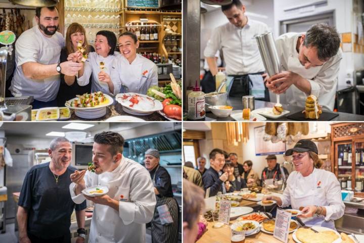 La ruta de 'pintxos' por la parte vieja de Donosti fue uno de los momentos más destacados del encuentro del año pasado: Foto: Sofía Moro y Alfredo Cáliz.