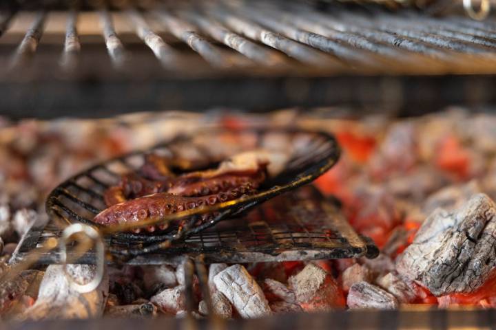 Restaurante Kofradia. Pulpo en la parrilla