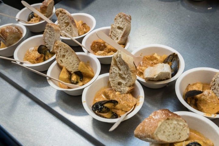 Romesquet de peix en Mercado Central de Tarragona.
