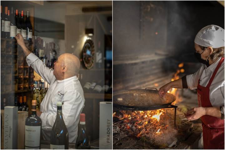 Teresa Carrascosa solo prepara cinco paellas al día. Foto cedida