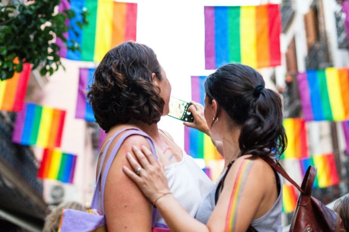 Celebración del Orgullo Gay en el barrio de Chueca (Madrid)