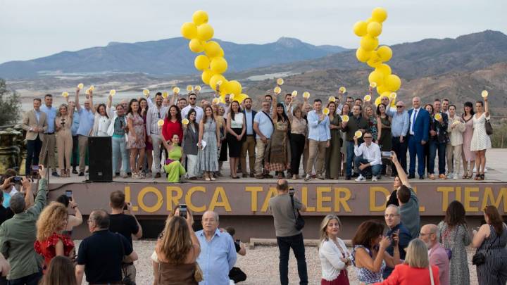 La sierra de Tercia enmarcó la celebración. Foto: Marcial Guillén 