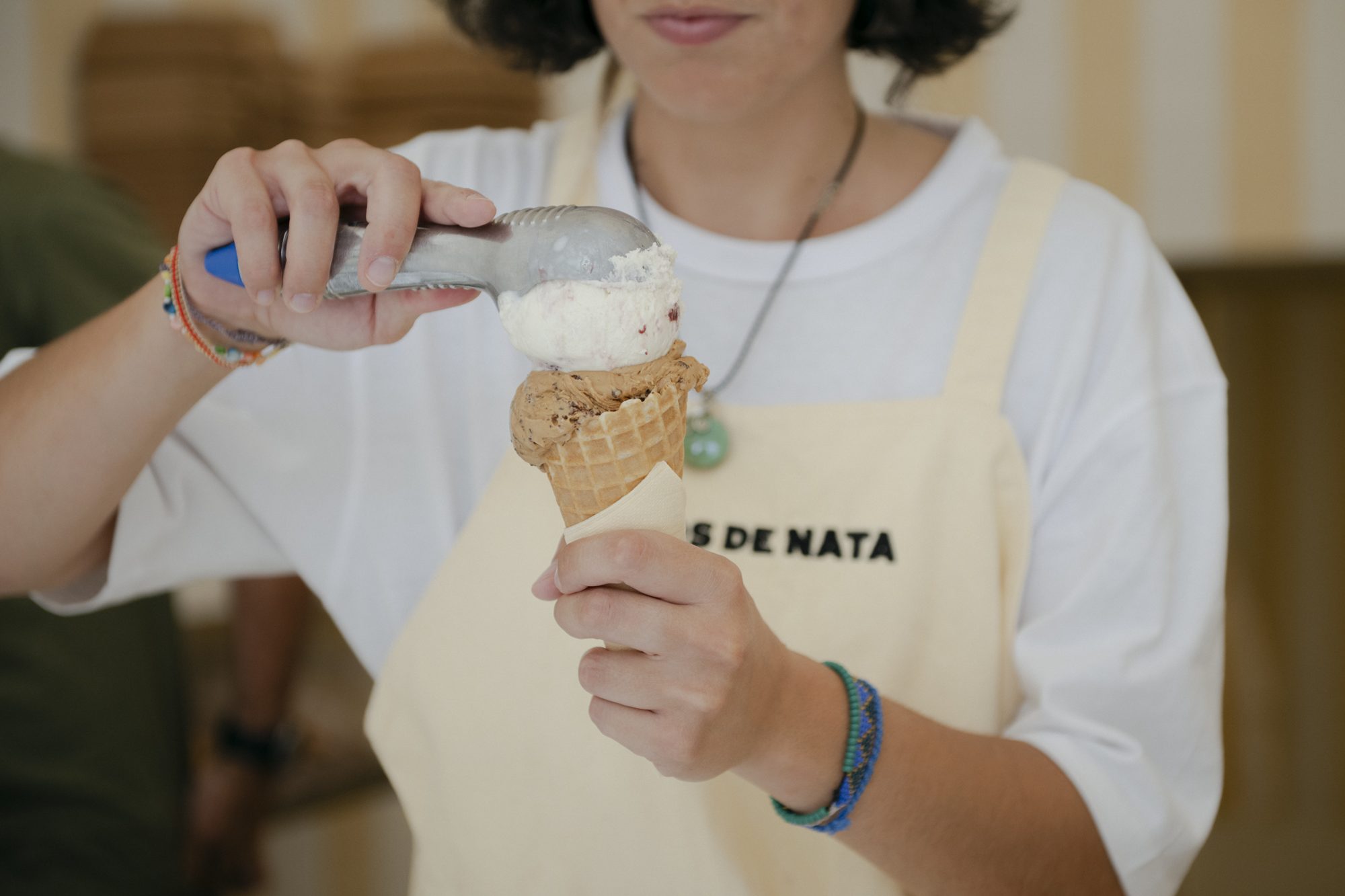 Hijos de Nata, la heladería favorita de Isabel Coixet y Carlos Sadness.