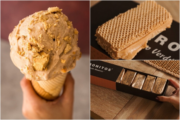 El helado de turrón, la estrella de Diego Verdú. Foto: Facebook Diego Verdú