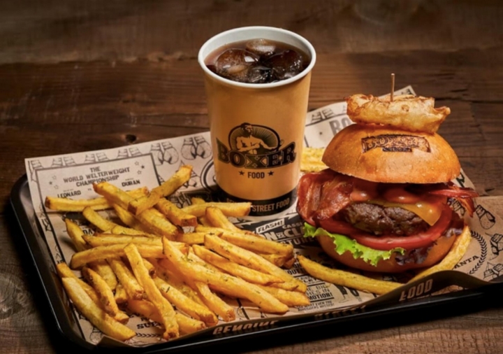 Las hamburguesas adictivas de Boxer Food.