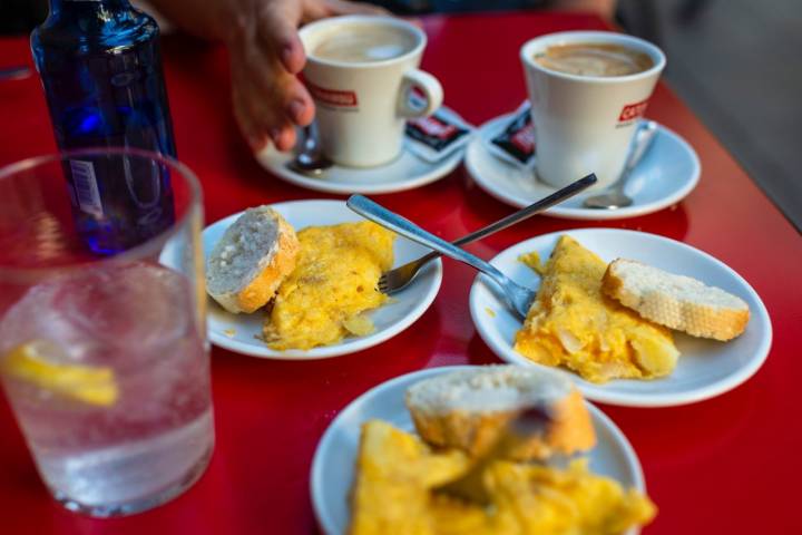 Pinchos de tortilla de León Antiguo