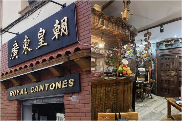 De Asia a Latinoamérica, dos lugares insignia en Usera. Foto: 'Royal Cantonés ' y 'La Fonda'