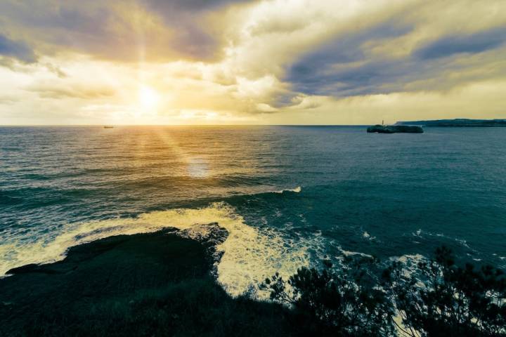 Vista del mar en Santander.