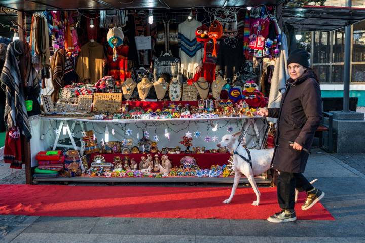 Mercadillo Navidad perros