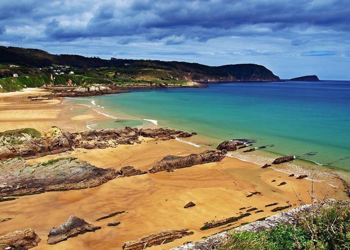 Playa de San Román (O Vicedo, Lugo). Foto: Flickr / Baltasar Martínez, derechos cedidos a guiarepsol.com.