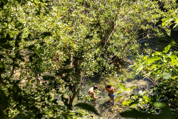 La Cascada de la Hoz, un buen lugar para disfrutar con niños.