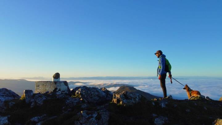 Subida al monte Anboto. En la cima