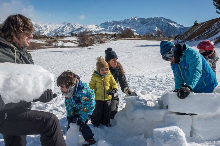 Los bloques de hielo funcionan como aislantes del frío exterior.