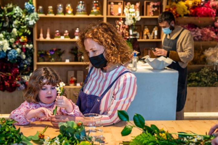 Taller de flores niños Madrid