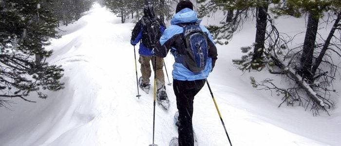 Grandvalira, paseo con raquetas de nieve.