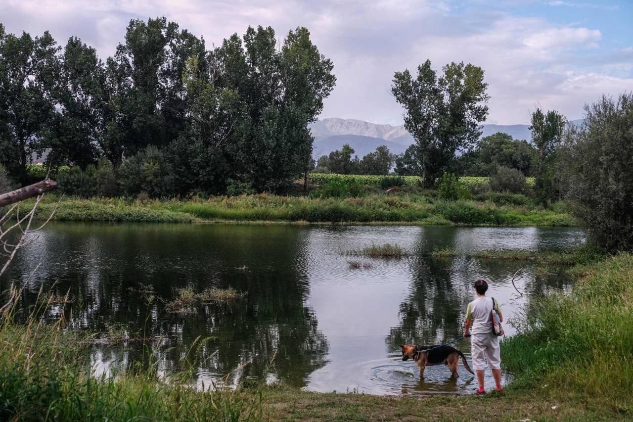 Río Tiétar a su paso por Talayuela en Cáceres