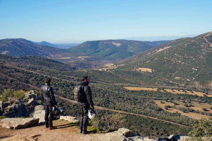 Mirador de Estena de las Paradas en el Parque Nacional de Cabañeros.