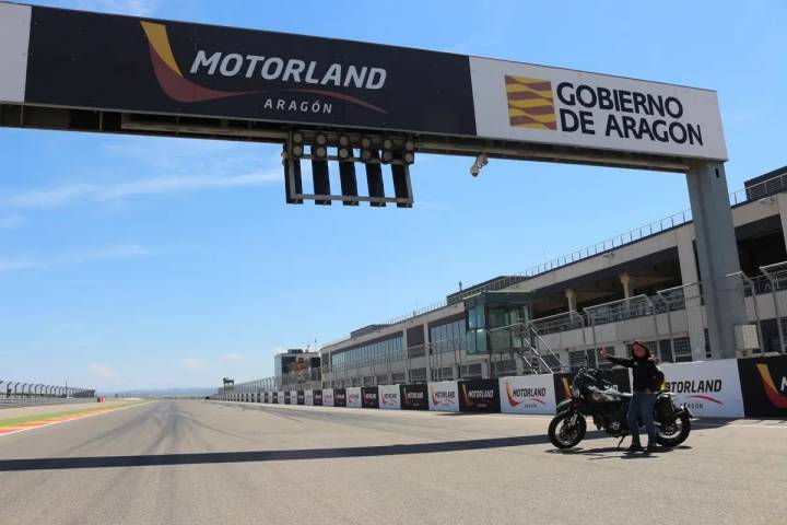 En el circuito de Motorland.