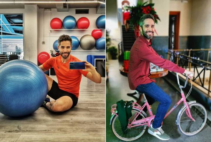 En ruta con Roberto Leal: en el gimnasio y en bici