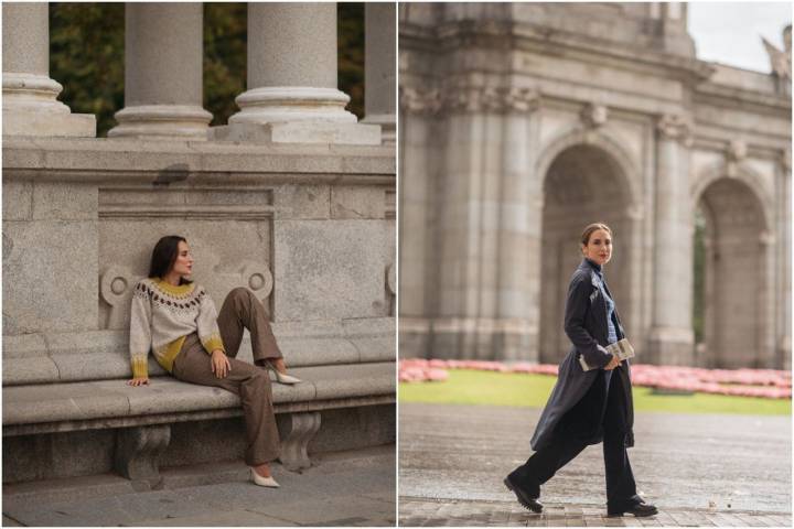 Falcó en su ciudad: en el Parque del Retiro y frente a la Puerta de Alcalá. Foto: Instagram Tamara Falcó.