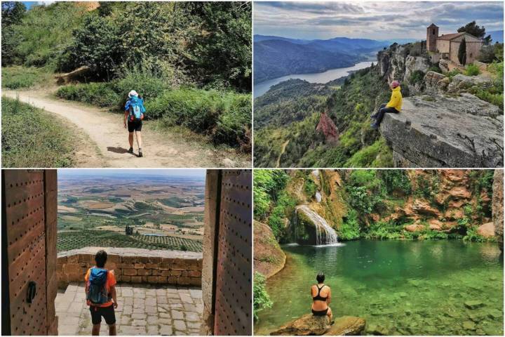 Las Médulas, Siurana, Castillo de Loarre y Niu de l'Alisa. Foto: Instagram @hormigas_x_el_mundo.