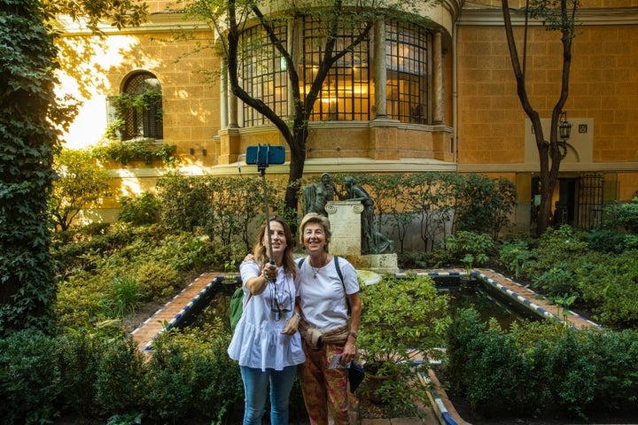 Jardín interior del Museo Sorolla de Madrid.