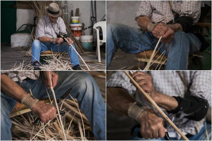 Fotomontaje con diferentes momentos del trabajo.