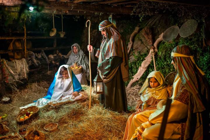 La representación del nacimiento de Jesús es de las atracciones más tradicionales de la Navidad.