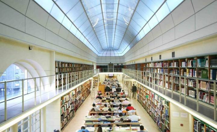 Interior de la Biblioteca de Castilla y León, en Valladolid. Foto: cedida.