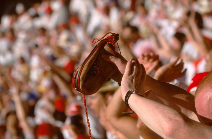 Bota de vino San Fermín