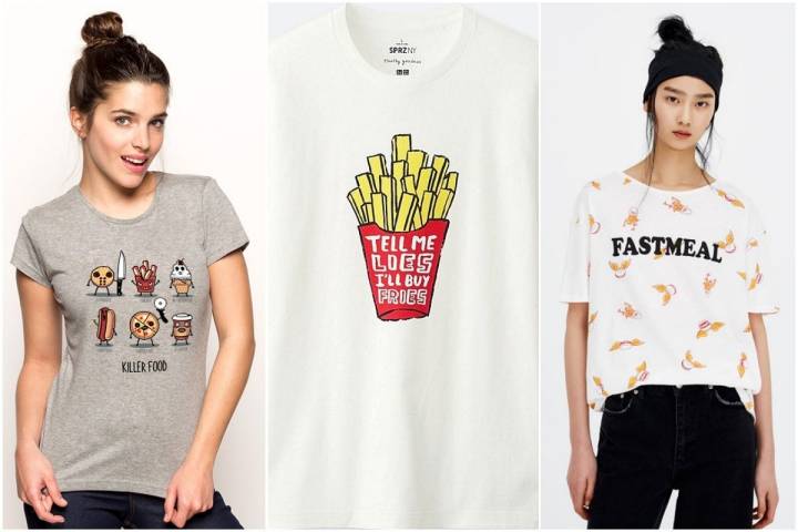 La comida basura es ya un icono de moda (Pumpling.com, Uniqlo y Pull&Bear)