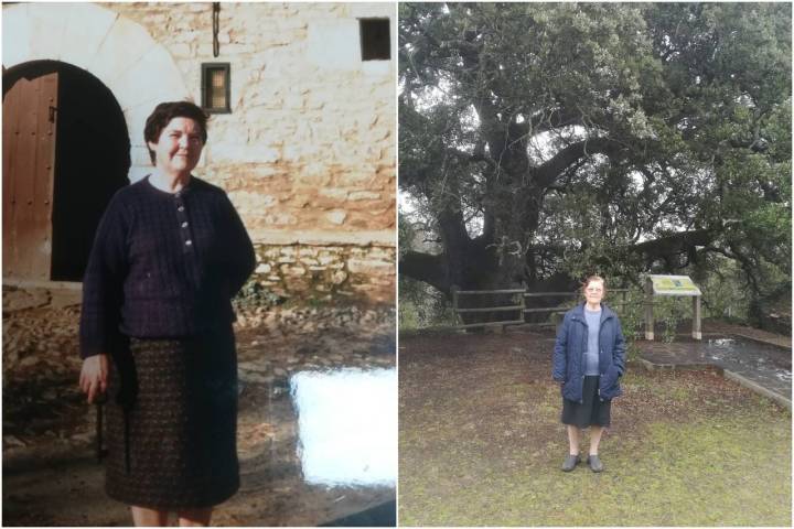 Pura Buil, toda una vida creciendo bajo el árbol milenario.