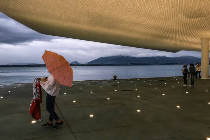 Selfie de Félix Corchado. Centro Botín de Santander (Cantabria).