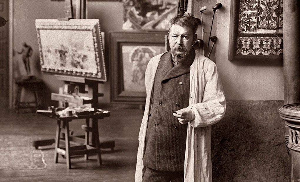 El pintor en su estudio de la calle Miguel Ángel Madrid, 1906. Museo Sorolla [Inv. 80029]. Foto: Christian Franzen y Nissen Joaqa Calrid.