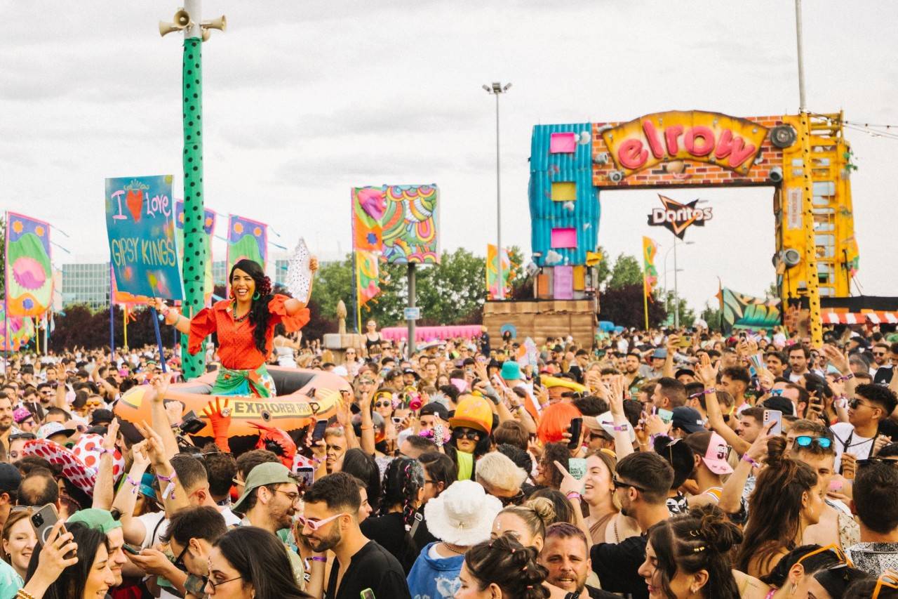 Asistentes del festival elrow de Madrid.