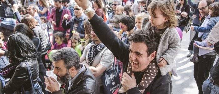 Padre e hija en un concierto del Minimúsica. Foto: Minimúsica