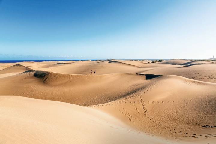 Las dunas de Maspalomas, en San Bartolomé de Tirajana.