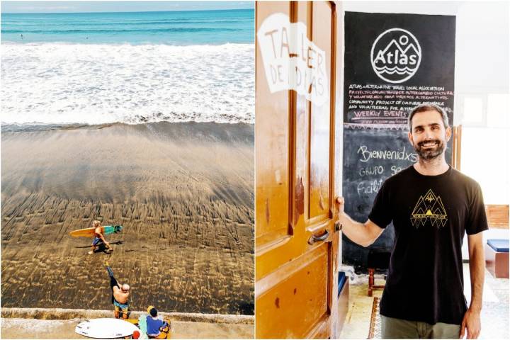 La playa de Las Canteras, en la capital. Manuel Cabezudo, presidente de Atlas Gran Canaria.