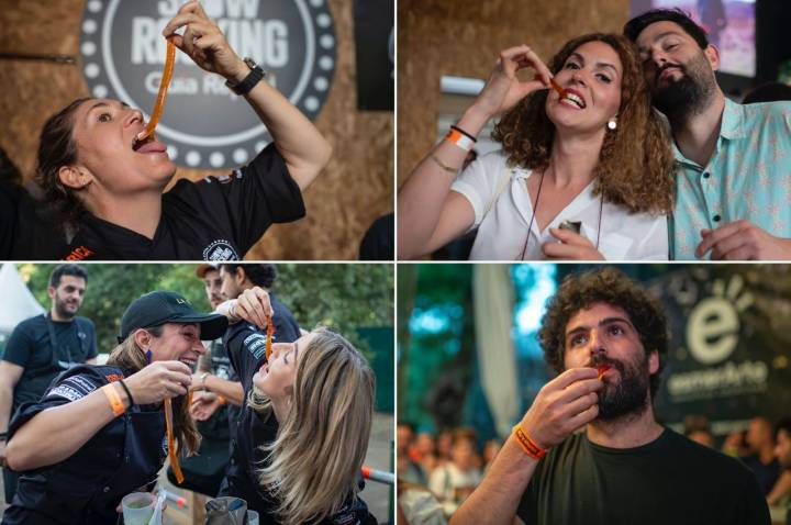 Portamerica 2019: chef comiendo la pulsera comestible