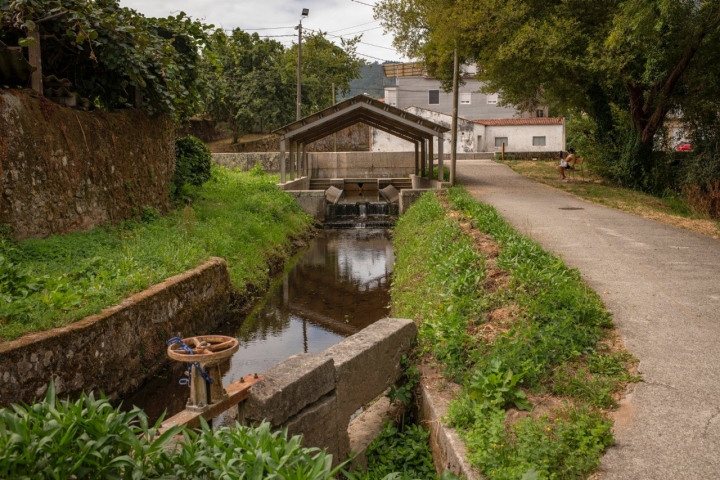 Lavadoiro en el barrio de Noia