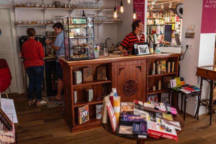 Interior de la librería