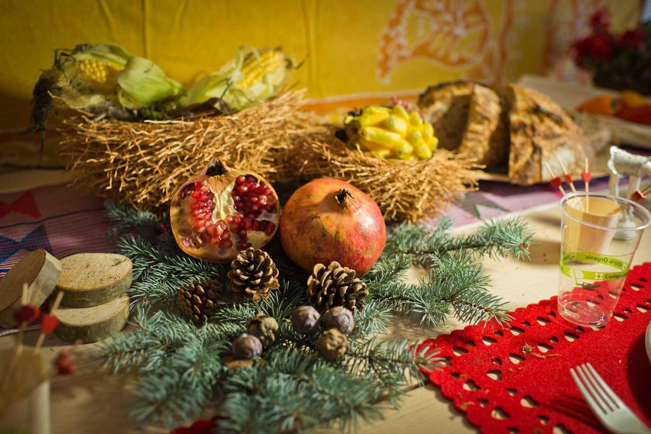 Una mesa de 'usar y tirar' para Navidad