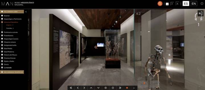 Web del Museo Arqueológico Nacional