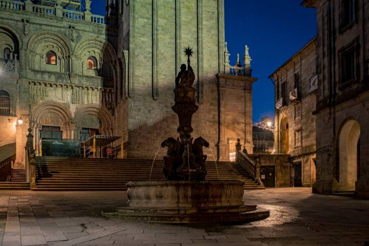 Catedral Santiago noche