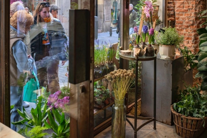Entrar en esta tienda es como entrar en un jardín. 