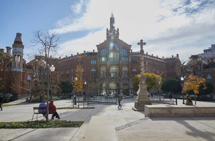 La distribución del patio favorece un paseo agradable.