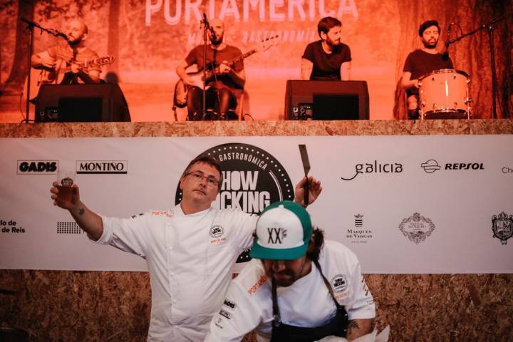Andoni es otro de los cocineros que nunca se pierde el festival gallego. Foto: Felipe Carnotto.